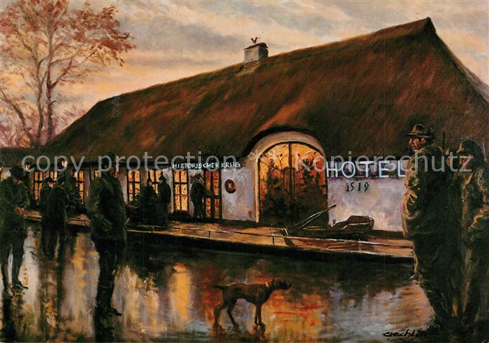 Oeversee Historischer Krug Kuenstlerkarte