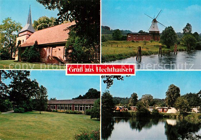 Hechthausen Windmuehle Kirche Camping