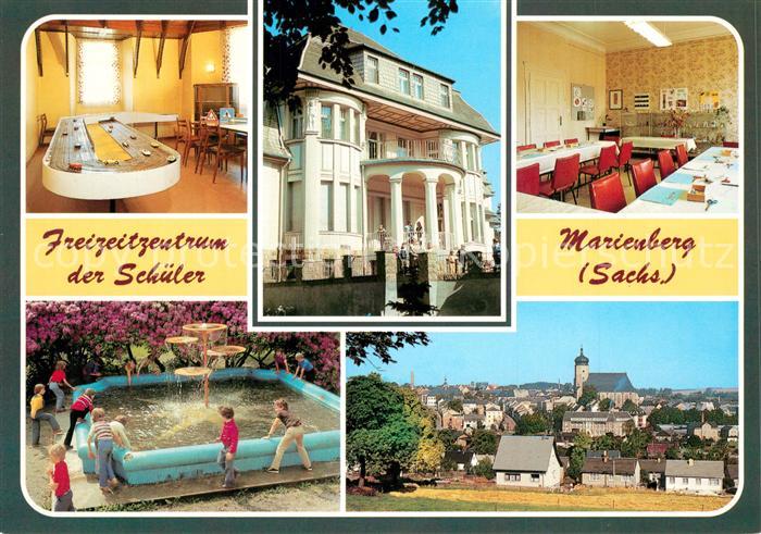 Marienberg Erzgebirge Freizeitzentrum der Schueler Brunnen Autorennbahn
