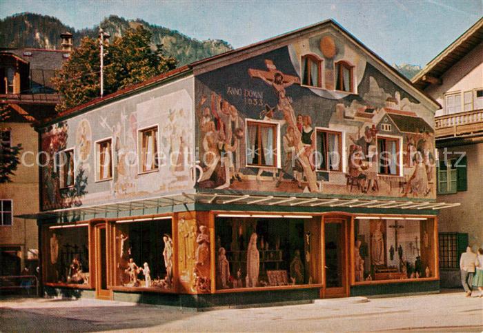 Oberammergau Holzbildhauser Heinzeller Handwerk Fassadenmalerei