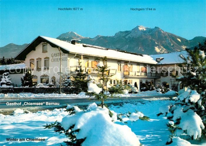 Bernau Chiemsee Gasthof Chiemsee Winter am Chiemsee Chiemgauer Alpen