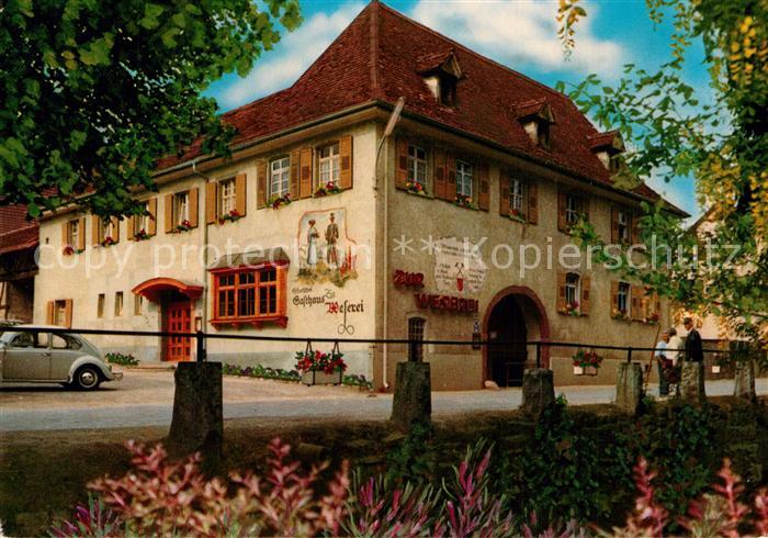 Kandern Historisches Gasthaus zur Weserei Schwarzwald