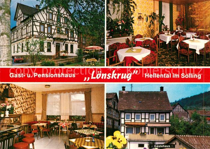Hellental Gasthaus Pension Loenskrug Gaestehaus im Solling