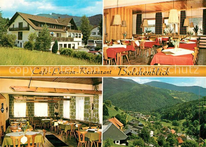 Aitern Cafe Pension Restaurant Belchenblick Landschaftspanorama Schwarzwald