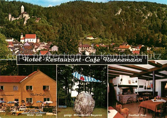 Kipfenberg Altmuehltal Hotel Restaurant Cafe Hannemann Ortsmotiv mit Schloss Geo