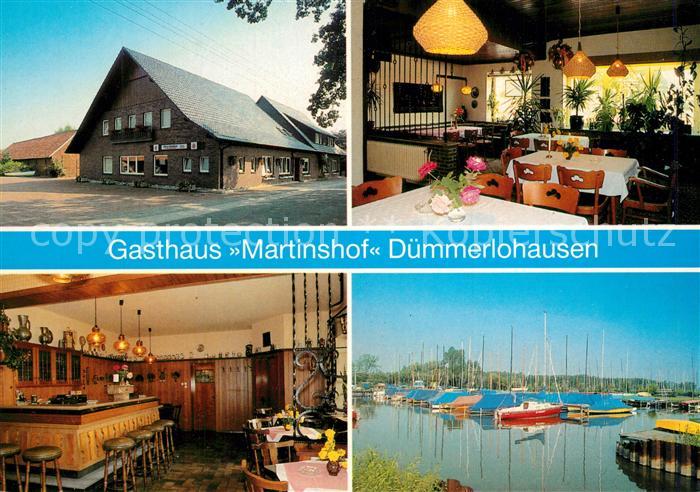 Duemmerlohausen Gasthaus Martinshof Duemmersee Hafen