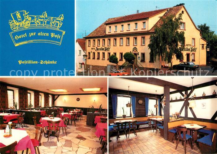 Sendelbach Lohr a.Main Hotel Restaurant Zur alten Post Postillion Schaenke