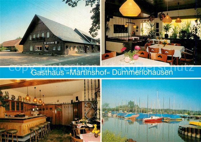 Duemmerlohausen Gasthaus Martinshof Restaurant Seglerhafen Duemmersee