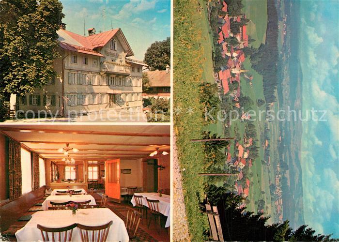 Simmerberg Gasthaus Pension zur Krone Landschaftspanorama