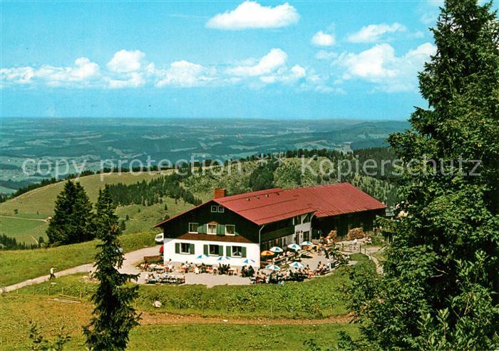 Steibis Berggasthof Falkenhuette Fernsicht Landschaftspanorama