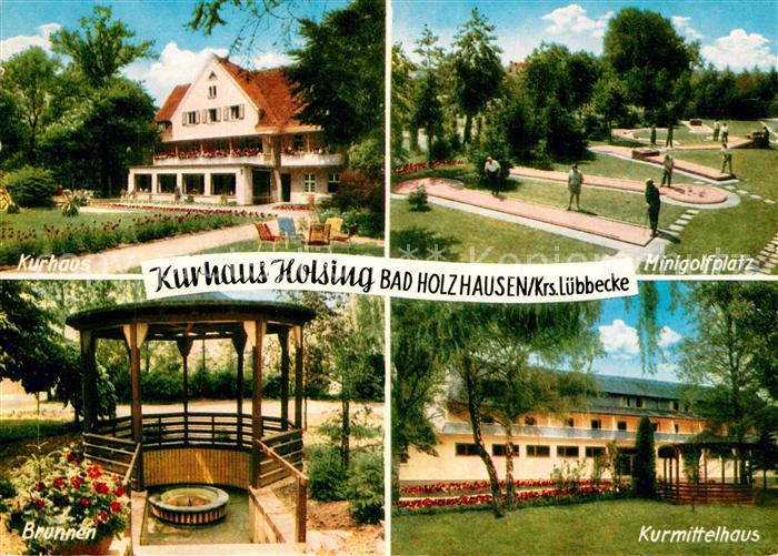 Bad Holzhausen Luebbecke Kurhaus Holsing Minigolfplatz Kurmittelhaus Brunnen