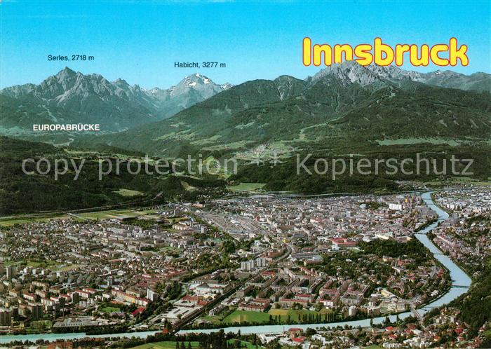 Innsbruck Fliegeraufnahme