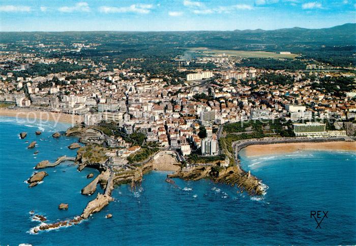 Biarritz Pyrenees Atlantiques Fliegeraufnahme