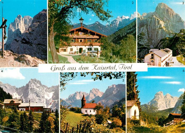 Kaisertal Bergkreuz Stripsenjoch Hotel Berghof Pfandl Totenkirchl Vorderkaiserfe