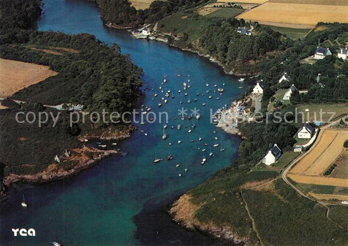 Bretagne Region Le Port de Merrien Molean sur Mer Vue a
