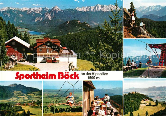 Nesselwang Sportheim Boeck Panorama Sessellift Terrasse