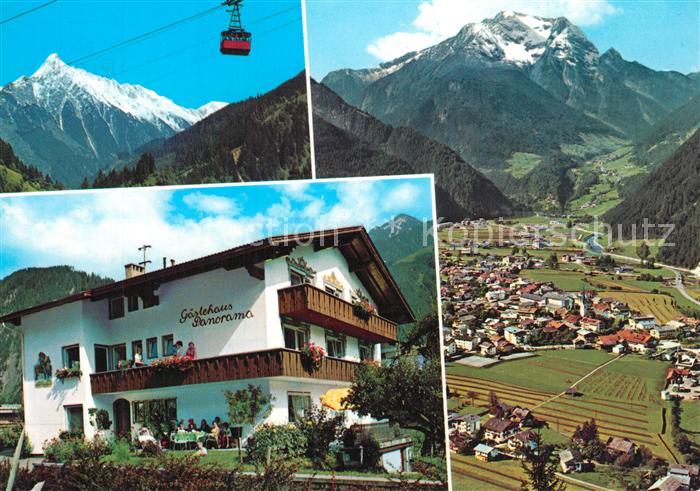 Mayrhofen Zillertal Gaestehaus Panorama Fliegeraufnahme