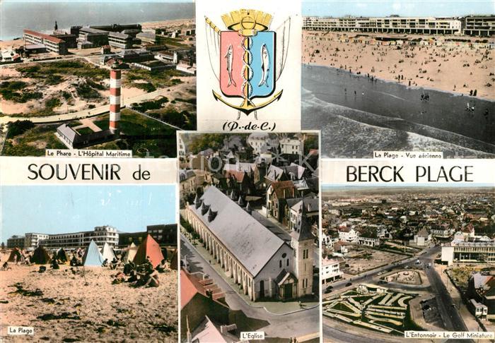 Berck-Plage Le Phare Hopital Maritime La Page Vue a