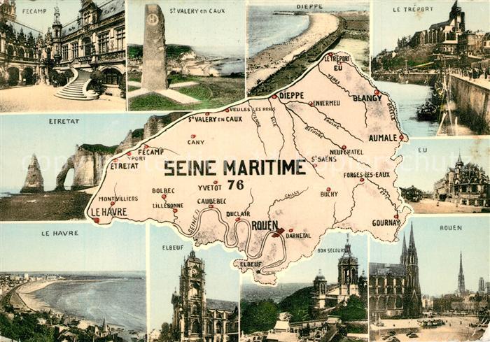 Seine-et-Marne Fecam St Valery en Caux Dieppe Le Treport Etretat Le Havre Elbeuf