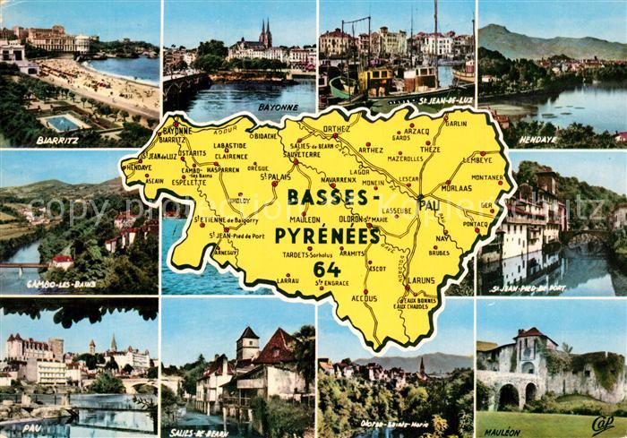 Basses Biarritz Bayonne St Jean de Luz Hendaye Gambo les Bains St Jean Pied de P