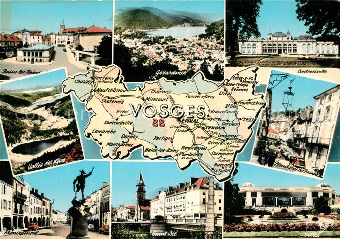 Vosges Vogesen Region Bains les Bains Gerardmer Contrexeville