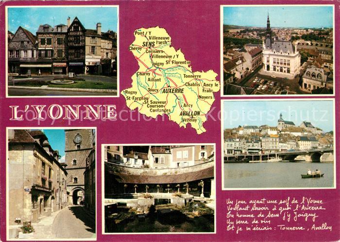 Yonne Region Auxerre Sens Avallon Tonnerre Joigny