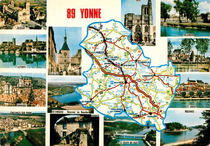 Yonne Region Vezelay Auxerre Tonnerre Avallon St Fargeau St Julien du Sault Vill