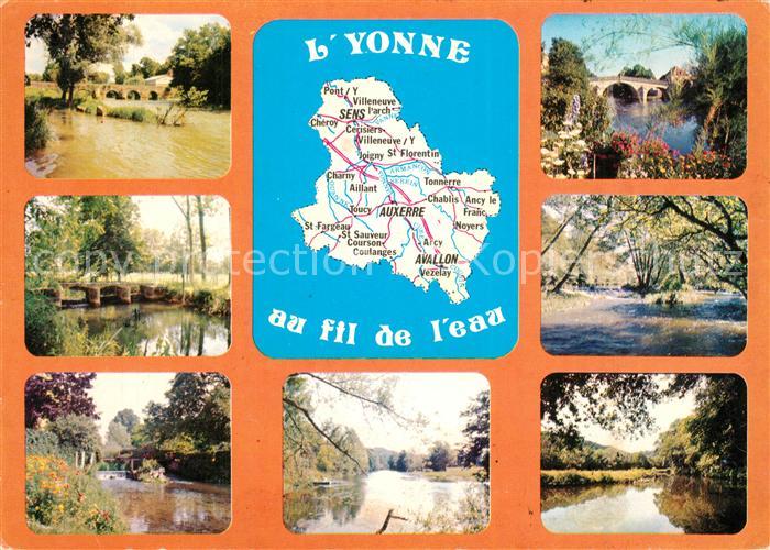 Yonne Region Armancon la Cure la Vanne le Cousin l’Ouanne