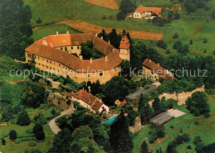 Bernstein Burg Bernstein Hotel Fliegeraufnahme