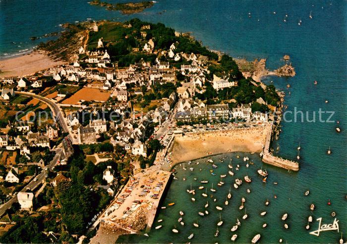 Locquirec Le port Vue aerienne