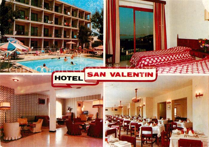 Paguera Mallorca Islas Baleares Hotel San Valentin Foyer Zimmer Speisesaal