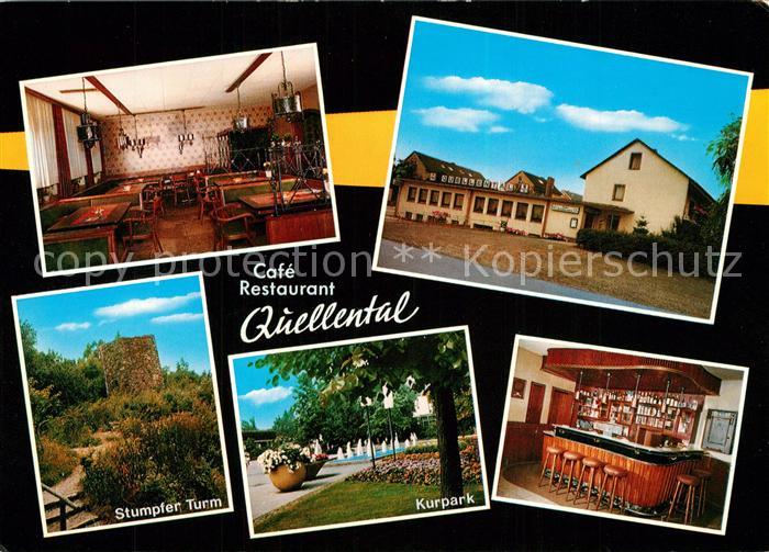 Bad Salzuflen Cafe Restaurant Quellental Gastraum Stumpfer Turm Kurpark Bar