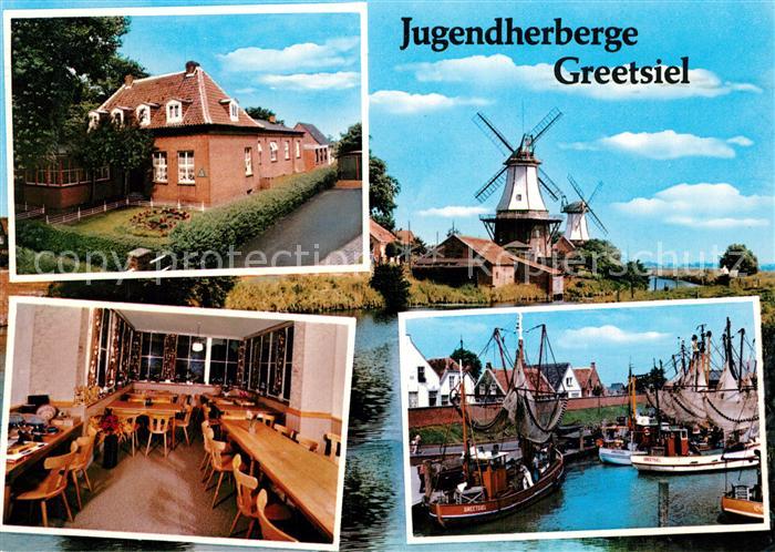 Krummhoern Jugendherberge Greetsiel Speisesaal Muehlen Fischereihafen