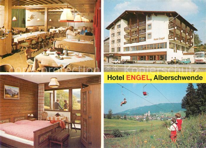 Alberschwende Hotel Engel Gastraum Gaestezimmer Sessellift