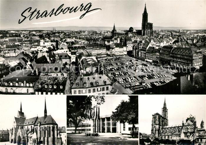 Strasbourg Alsace Place Kléber Eglise Saint Pierre le Jeune Conseil de l'Europe