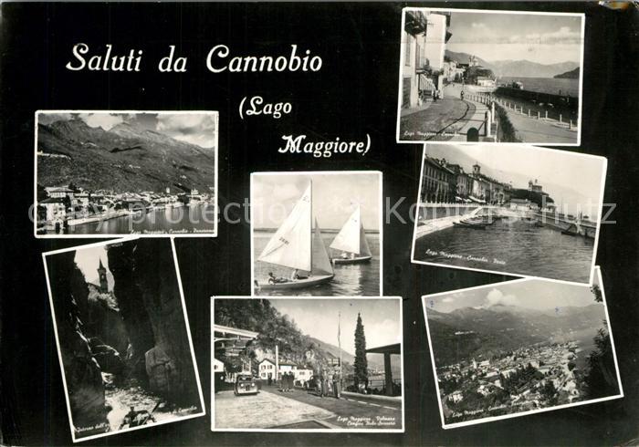 Cannobio Lago Maggiore Panorama Uferstrasse Schlucht Segeln