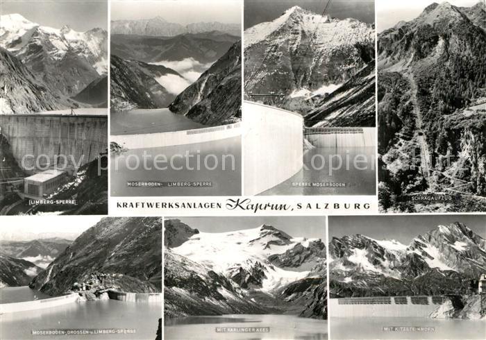 Kaprun Tauernkraftwerk Limbergsperre Moserboden Schraegaufzug Alpenpanorama