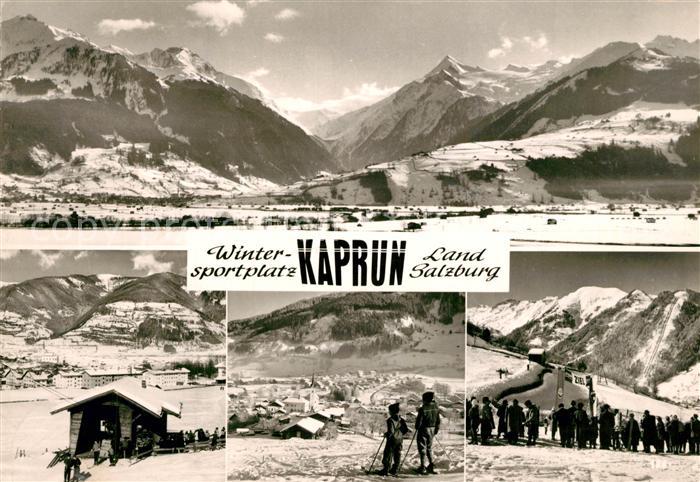 Kaprun Landschaftspanorama Alpen Berghuette Skipiste Wintersportplatz
