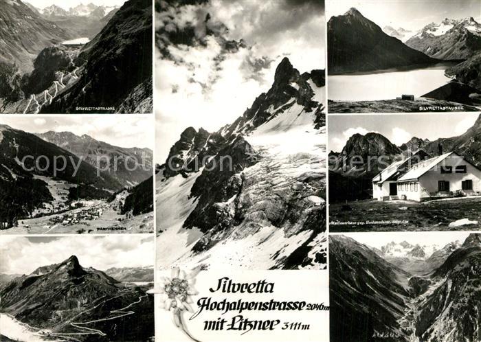 Silvretta-Hochalpenstrasse Stausee Parthennen Madlenerhaus Hochmaderer