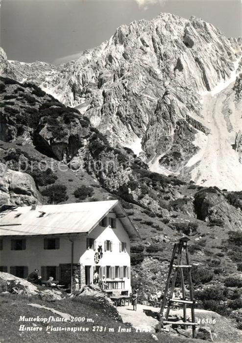 Imst Tirol Muttekopfhuette Hintere Plattenspitze