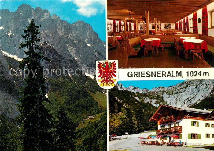 Kirchdorf Tirol Griesneralm im Wilden Kaiser mit Gaststube
