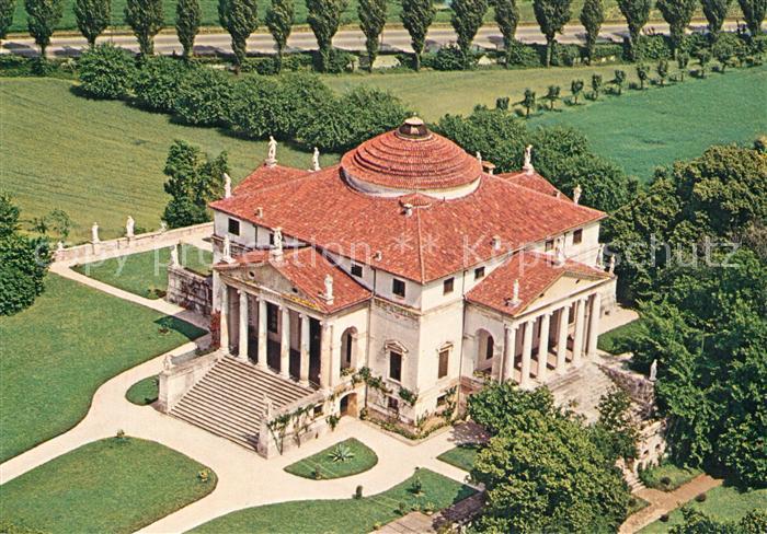 Vicenza Villa La Rotonda del Palladio Fliegeraufnahme