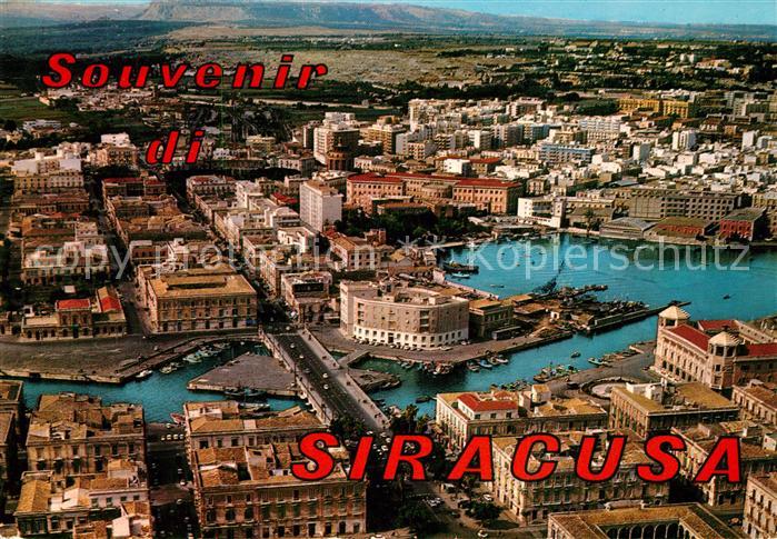 Siracusa Panorama e Ponte Umberto Veduta aereo
