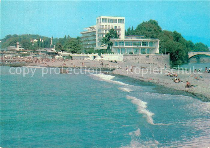 Sotschi Sochi Sanatorium der kaukasischen Riviera Badestrand