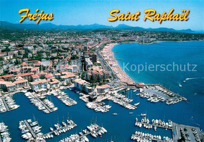 Frejus Saint Raphael le port vue aérienne