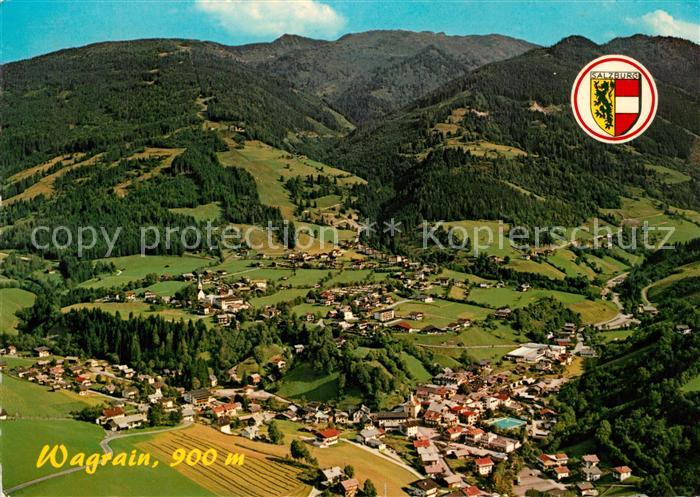 Wagrain Salzburg Erholungsort mit Griesskareck Fliegeraufnahme