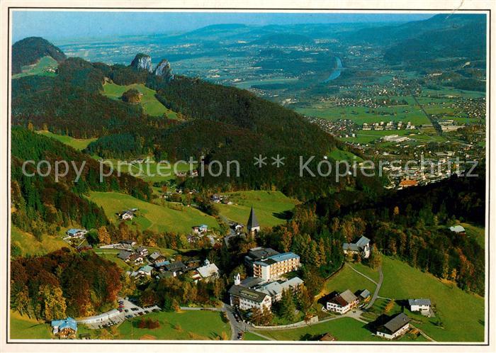 Bad Duerrnberg Hallein Kurhaus St Josef am Duerrnberg Blick auf Salzburg Flieger
