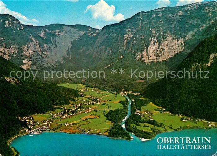 Obertraun Hallstaettersee Dachsteingebirge Fliegeraufnahme