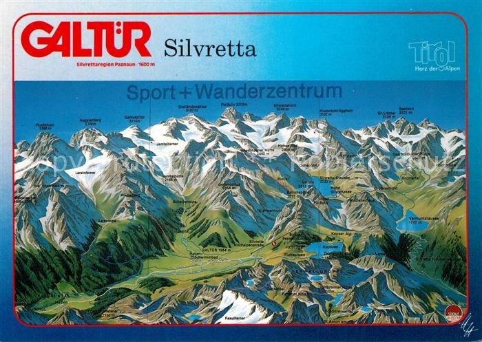 Galtuer Tirol Panorama im Paznaun Alpenpanorama aus der Vogelperspektive