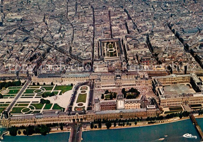Paris Le Louvre Les Tuileries et le Palais Royal vue aérienne